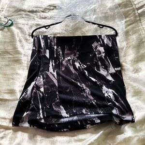 GAUCHOS, PRINTED, BLACK PRINT COMBO, SIZE 4X, PULL ON, WIDE LEG, MADE IN CANADA!